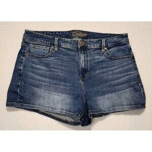 Torrid Denim Jean Shorts Size 14 Short Cotton 3 in Blue Stretch Classic